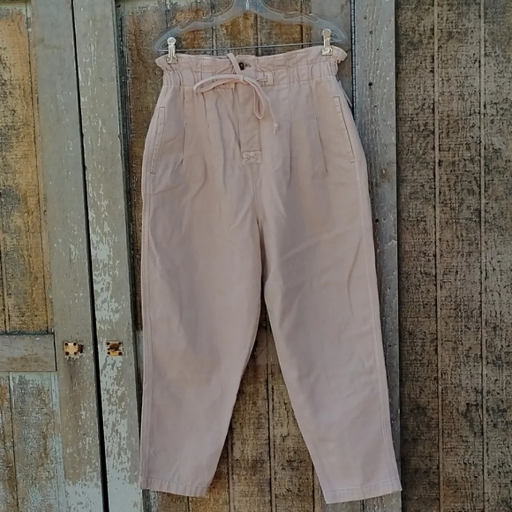 New Free People Margate pants pleated high rise trouser medium - Picture 4 of 13